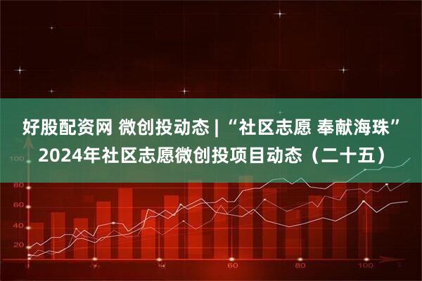 好股配资网 微创投动态 | “社区志愿 奉献海珠”2024年社区志愿微创投项目动态（二十五）